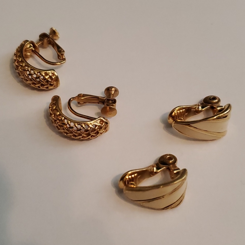 Monet Clip-On Earrings, Napier Screw-Back Earrings